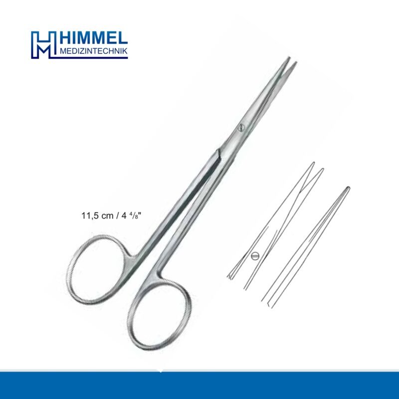 Gum scissors, dissecting scissors, operating scissors