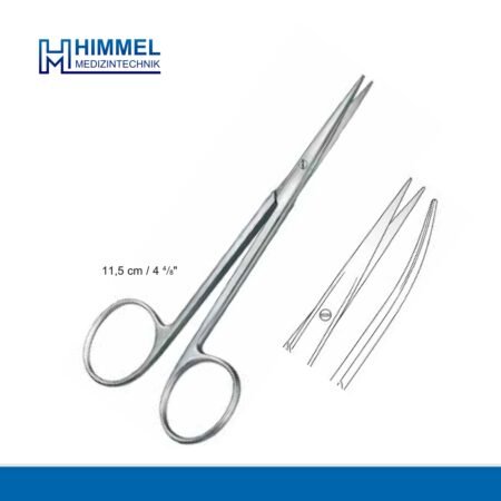 Gum scissors, dissecting scissors, operating scissors
