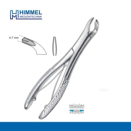 Extracting forceps for children, American pattern, upper jaw
